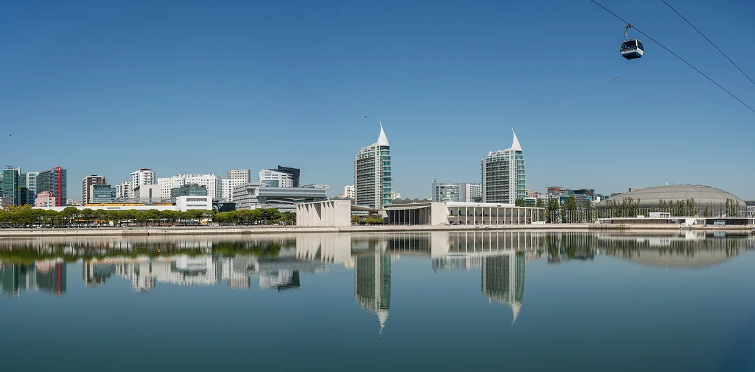 Panorama du Parque das Nações à Lisbonne en journée