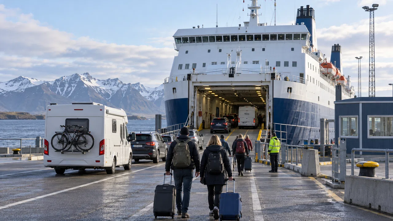 Illustration générée : Northern European ferry ; aucun lieu réel identifié