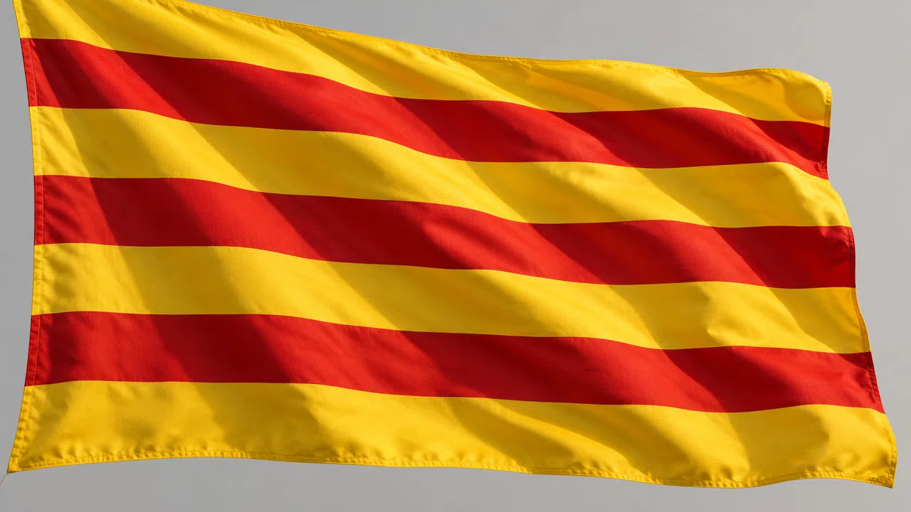 Illustration générée : Catalan regional flag heritage ; aucun lieu réel identifié