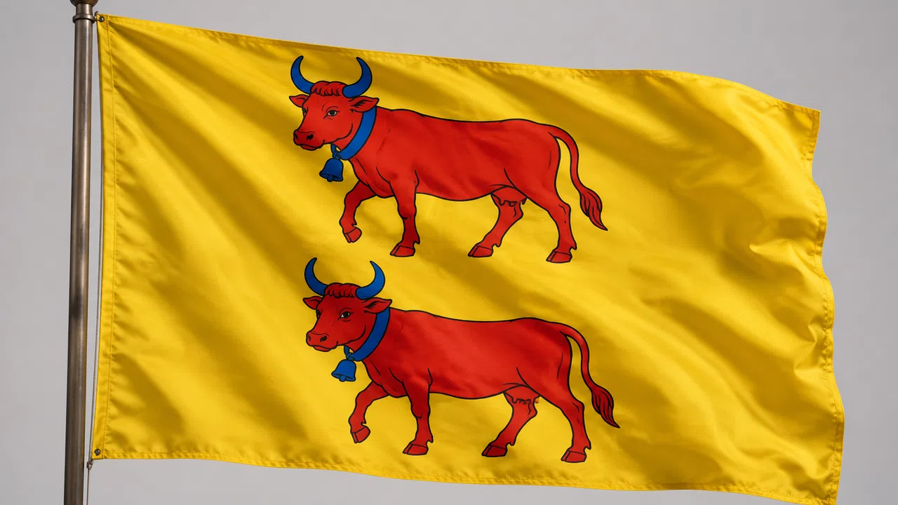 Illustration générée : Bearn regional flag heritage ; aucun lieu réel identifié