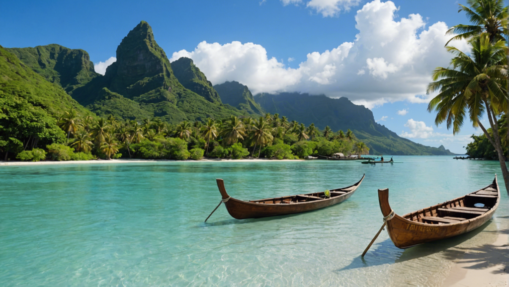 découvrez tahiti à travers une balade en pirogue dans son lagon et vivez une expérience inoubliable de la polynésie française.